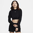 【NIKE】送料・関税込 Cropped French Terry Top W FN2477-010 Nike Women's Chill Terry Crew-Neck Cropped French Terry Top